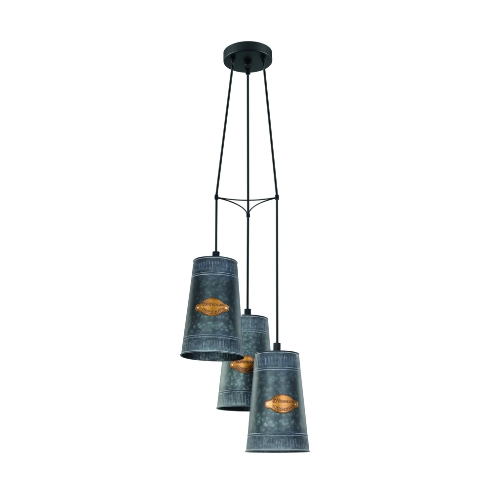3-Licht Pendellampe Honeybourne Schwarz Eglo 9002759431082