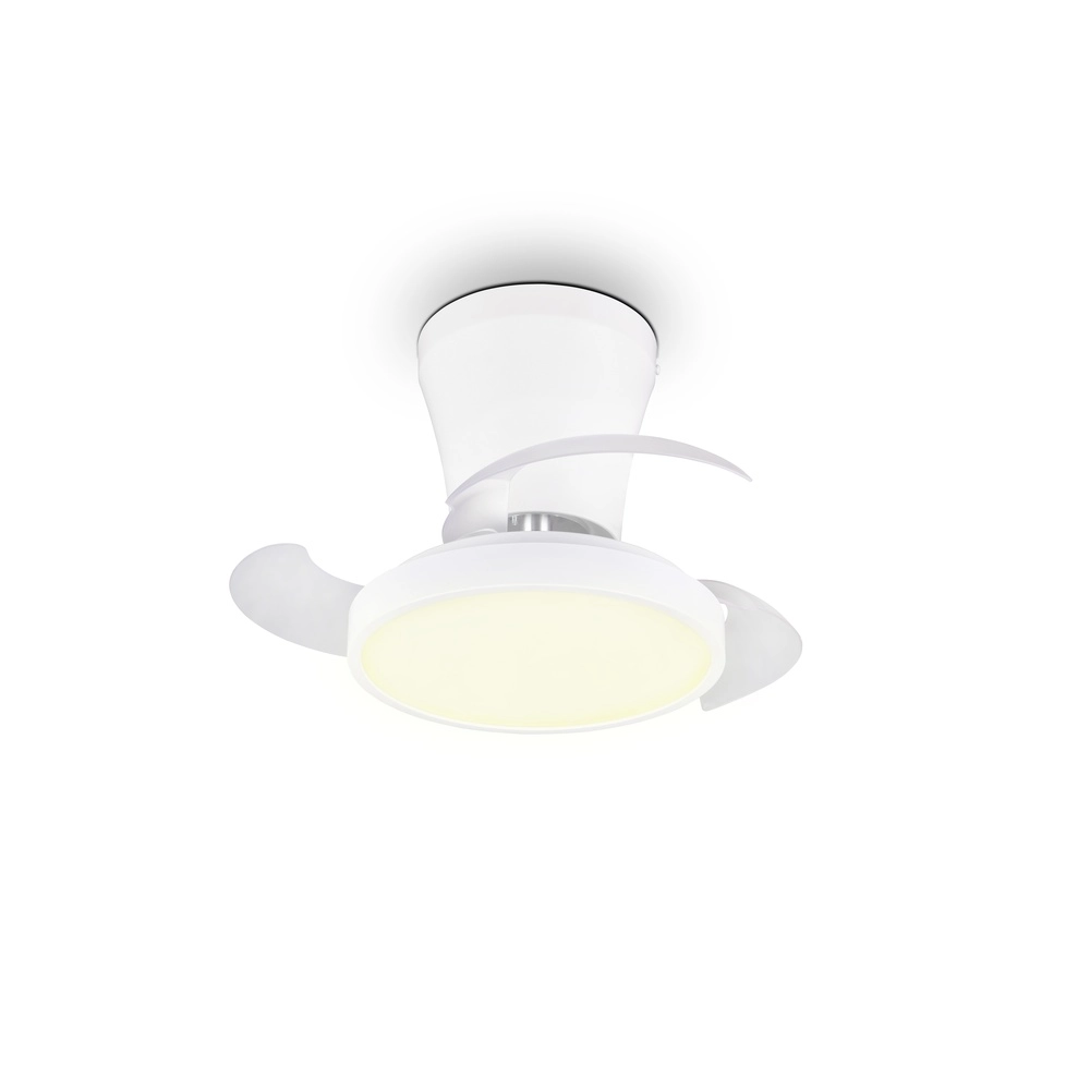 Kleiner Ventilator Moss weiße Ø 22 cm Trio 4017807688924