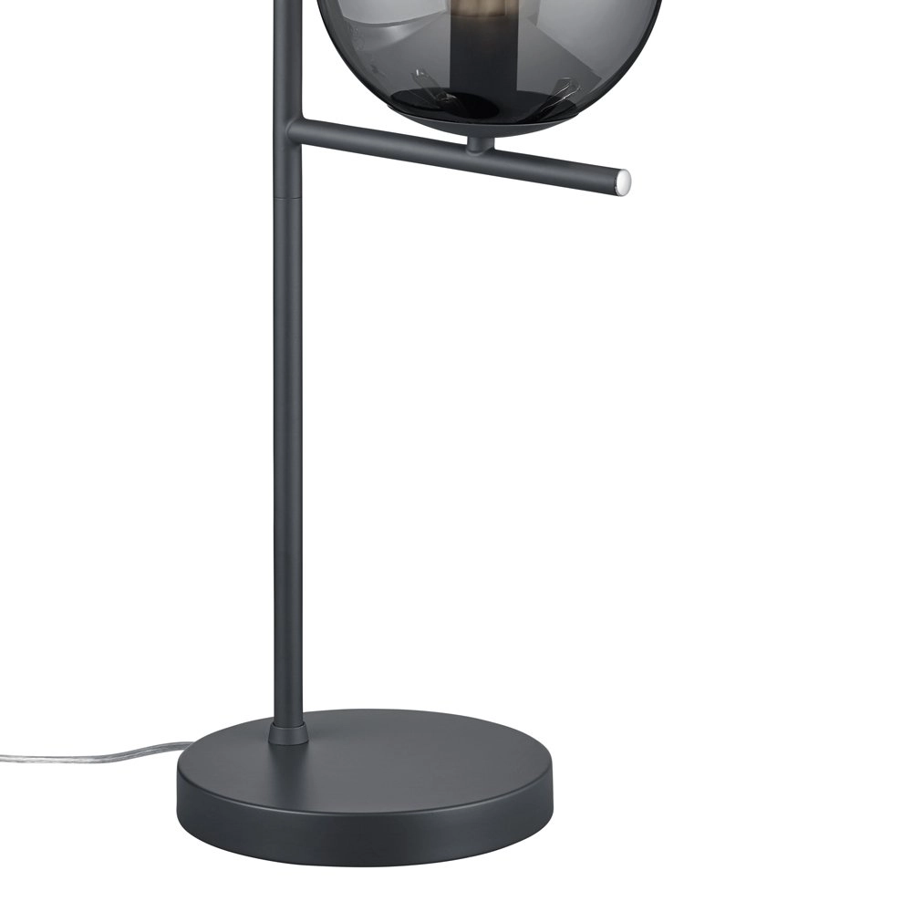 Tischlampe Pure 52cm Anthrazit mit Rauch Trio 4017807432992