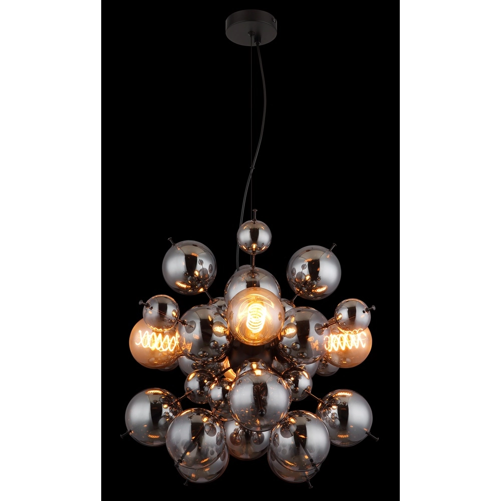 Einzigartige Pendellampe Udo Rauchglas Ø 51 cm Globo 9007371506170