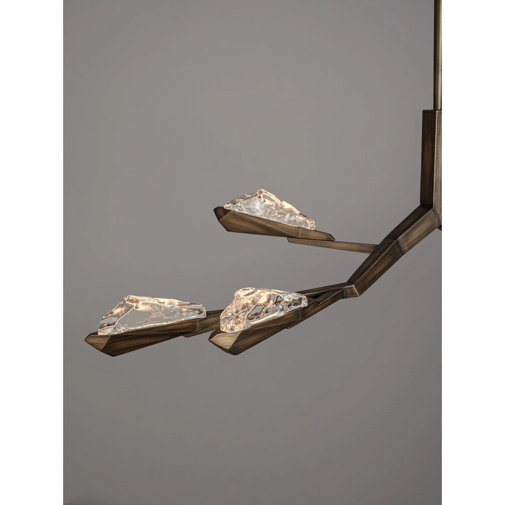 Antike Pendellampe Greta Antikes Messing 137,5 cm Lyora 5212063500334