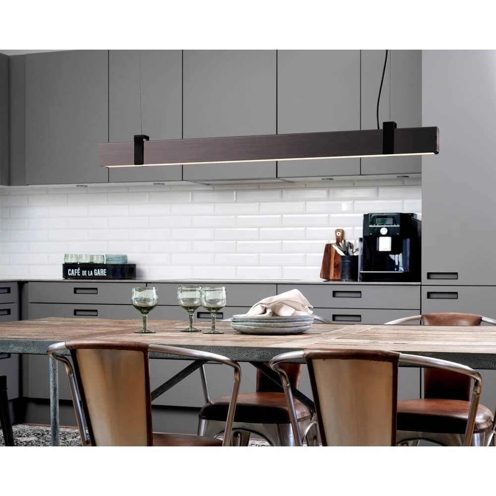 Design-Pendelleuchte Lilt gebürstetes Metall Nordlux 5704924011580