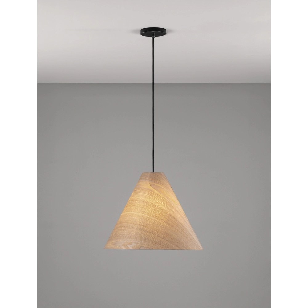 Pendelleuchte aus Holz Elysian Ø 45cm