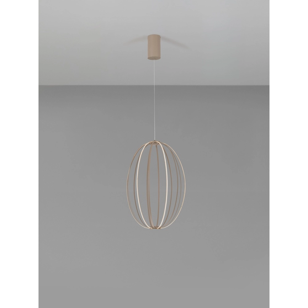 Pendellampe Brea beige Ø 40cm Lyora 5212017494399