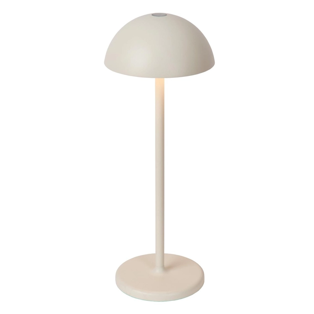 Wiederaufladbare Tischlampe Joy IP54 weiß Lucide 5411212151957