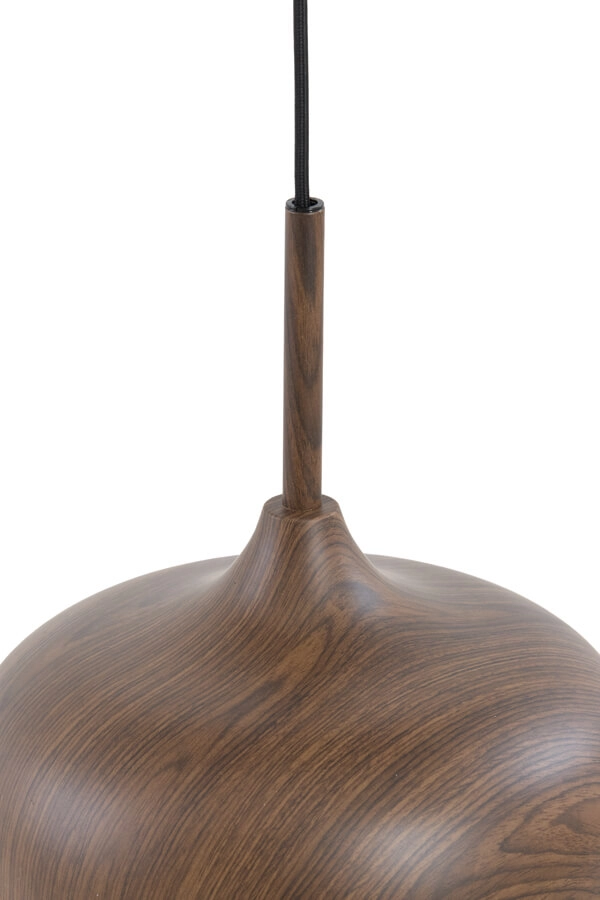 Pendelleuchte Dania dunkler Holzdruck Ø 22cm Light & Living 8717807759636
