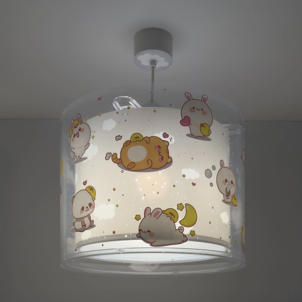 Kinder-Pendelleuchte Kawaii Friends Graues Leuchten im Dunkeln Dalber 8420406002682