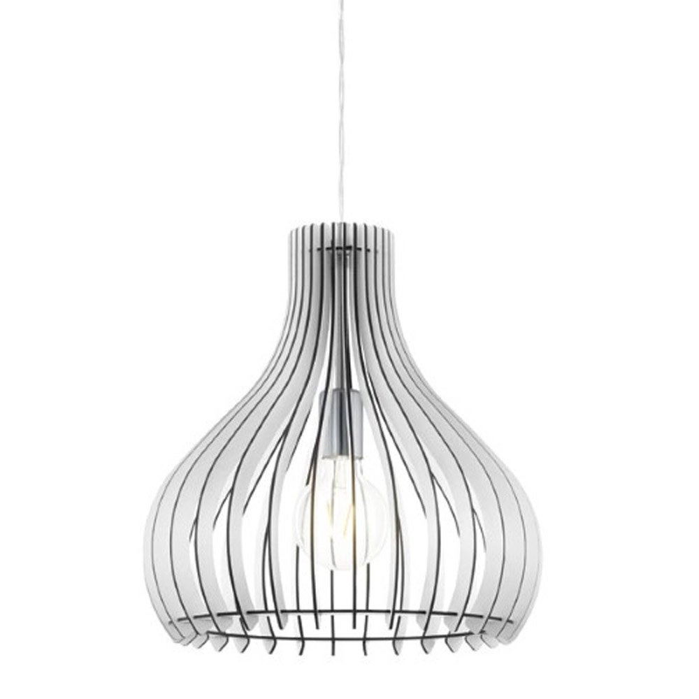 Pendelleuchte Tindori 38 cm weißes holz