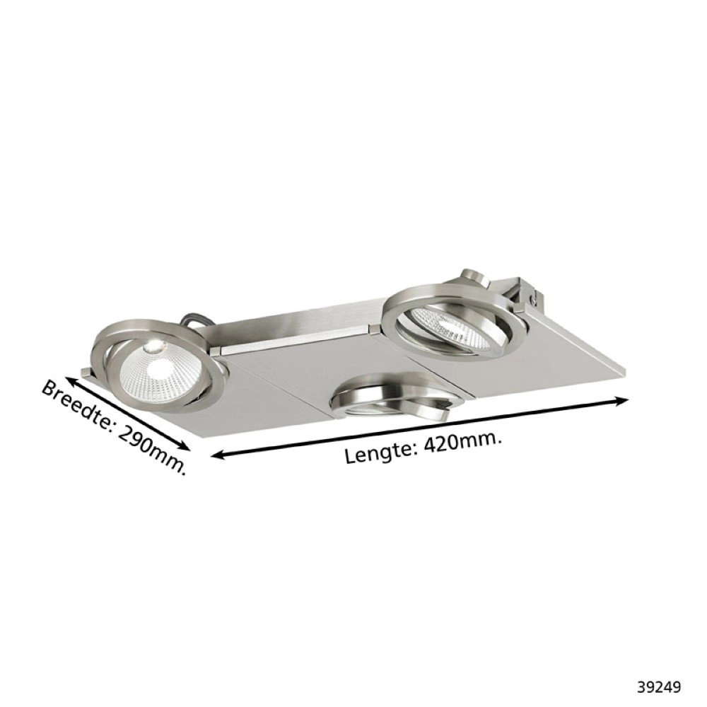Strahler Brea 3-leichter grau Stars of Light 9002759392499
