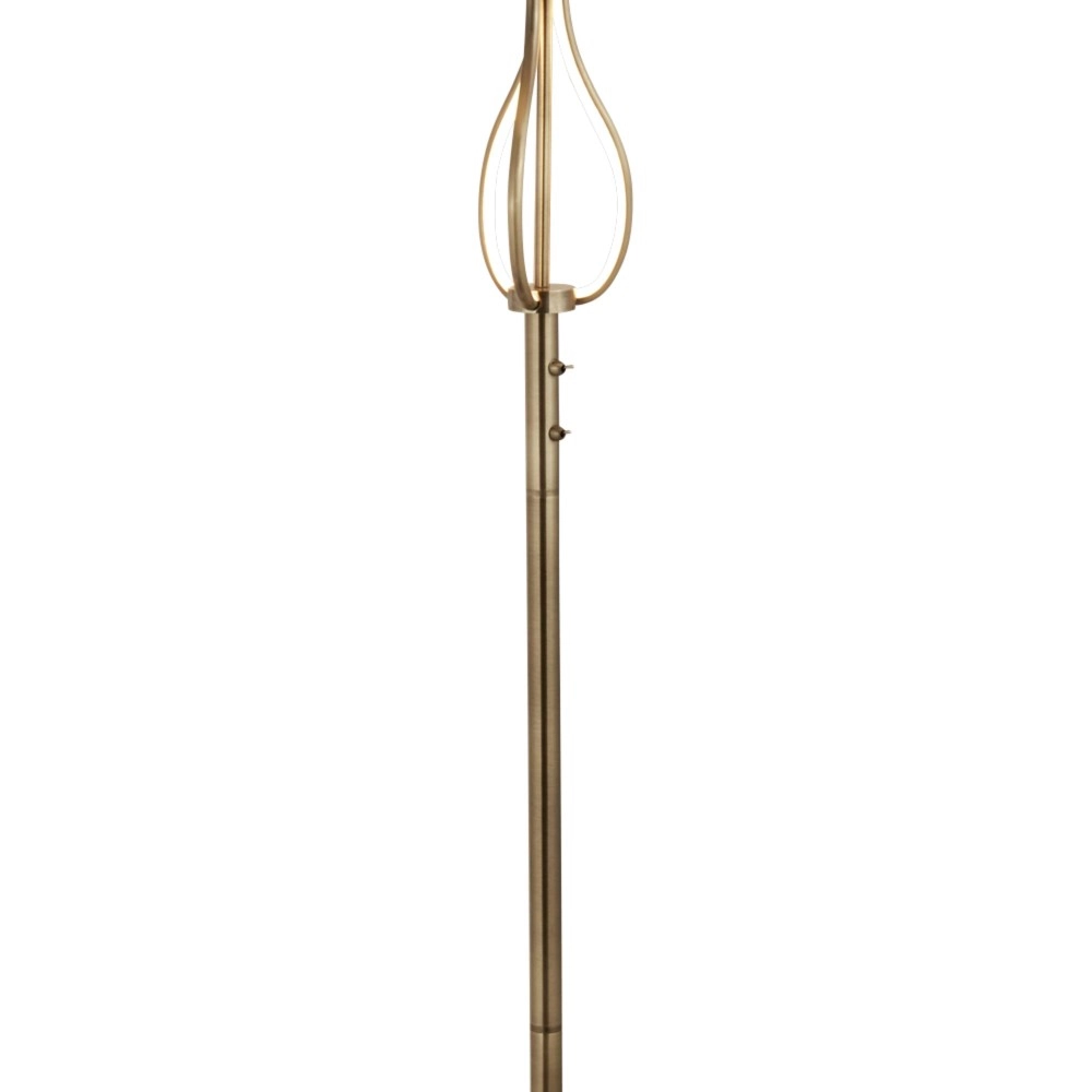 Stehleuchte Vegas Bronzebraun mit Taupe Searchlight 5053423139302