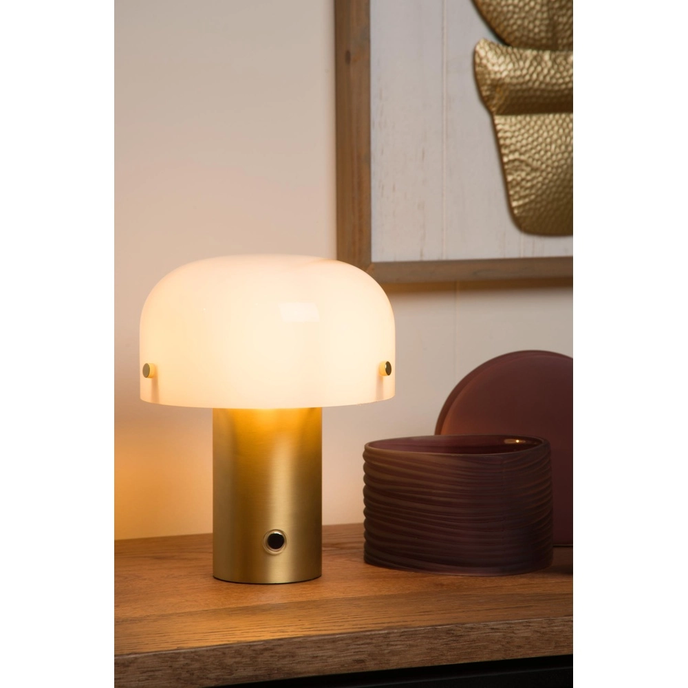 Tischlampe Timon 17,5 cm Gold Lucide 5411212051387