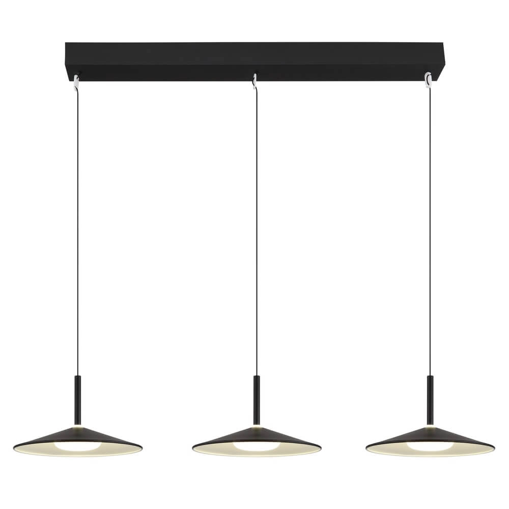 Design-Pendelleuchte Lampone 3-flammig schwarz Globo 9007371462810