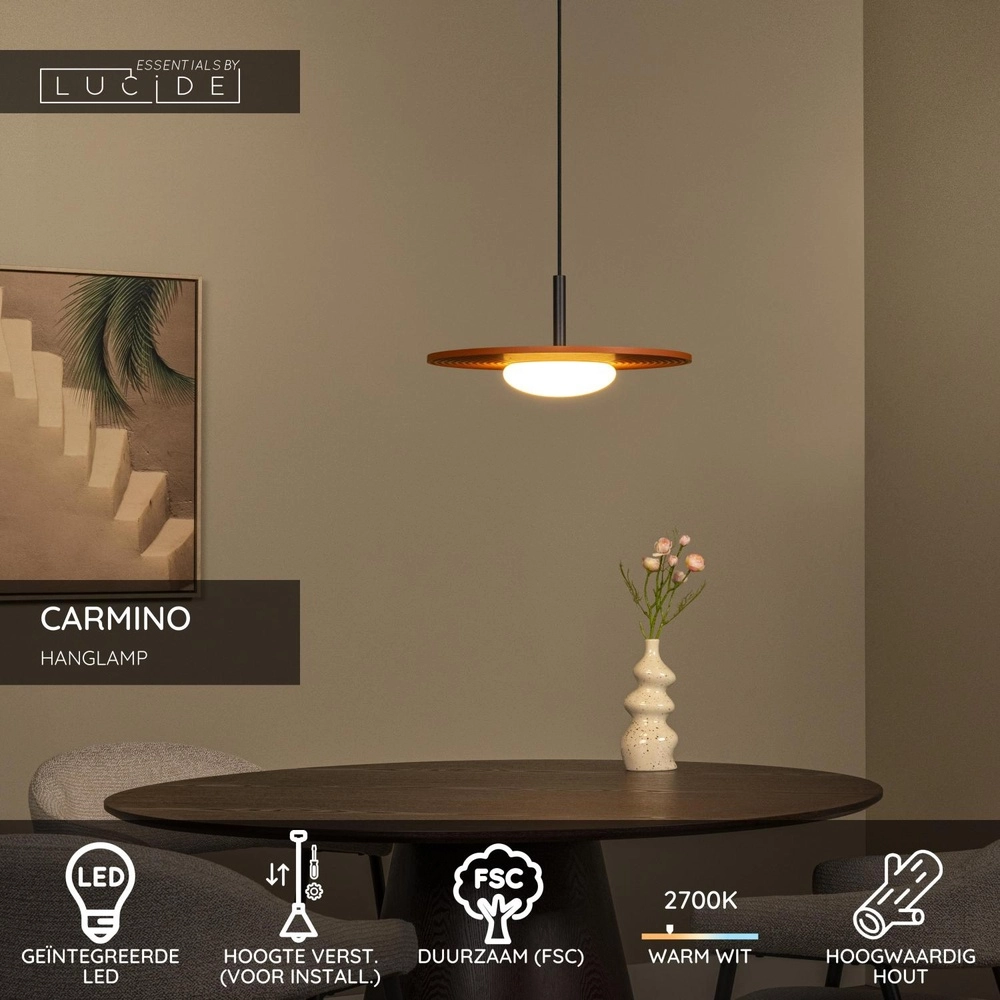 Design-Pendellampe Carmino Terrakotta Lucide 5411212771568