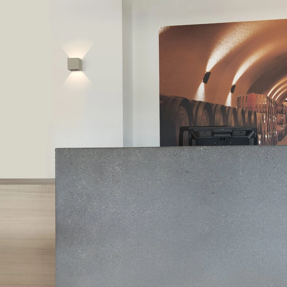 Wandleuchte Solid Cube Up-Down Beton SLV 4024163192026