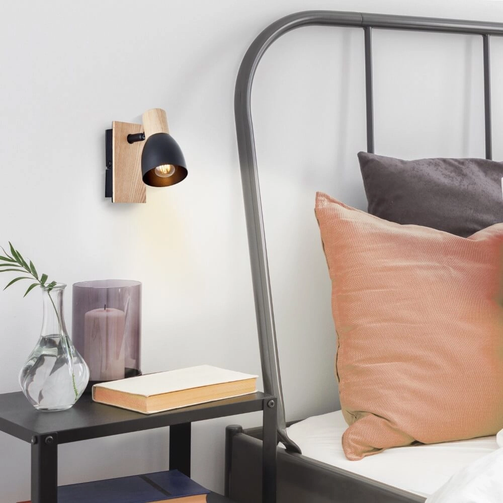 Wandlampe Daintree Schwarz Brilliant 4004353408663