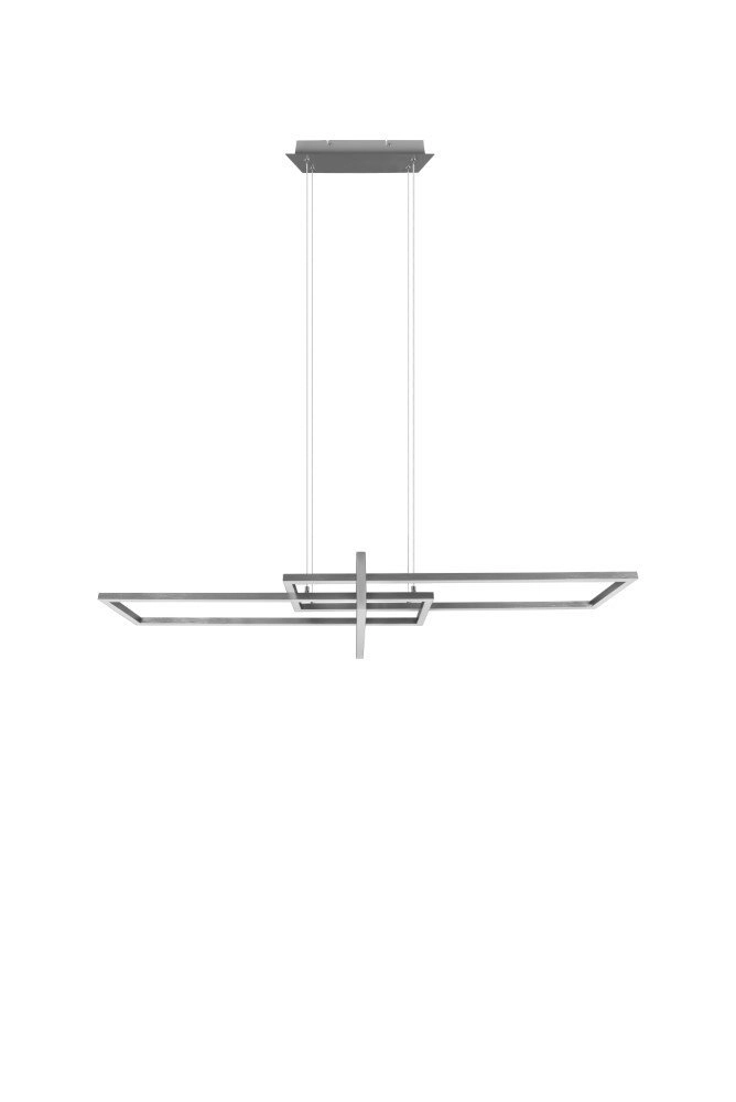 LED Hängelampe Salinas 110 cm Metallgrau Trio 4017807487909
