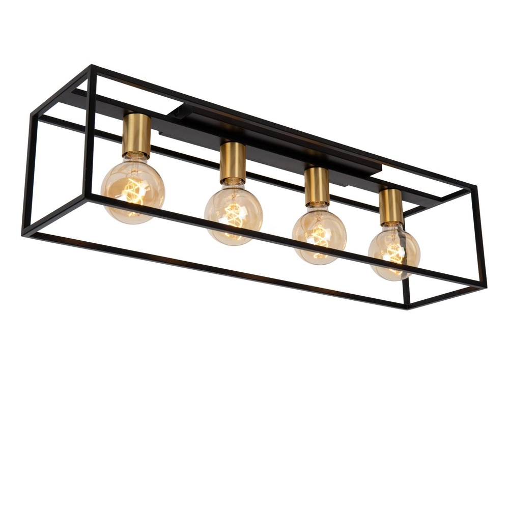 Deckenlampe Ruben Schwarzes 80 cm Rechteck Lucide 5411212010902