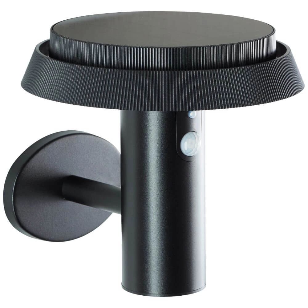 Schwarze Wandlampe Alvero mit Sensor Brilliant 4004353437823