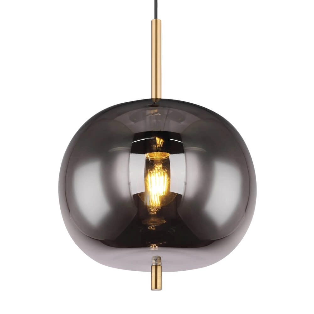 Goldene Pendelleuchte Blacky I nur Ø 30cm Globo 9007371422036