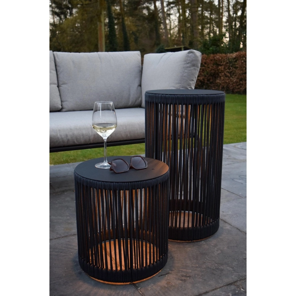Wiederaufladbare Stehlampe Pingi schwarz 36,5 x Ø 33,5 cm Lucide 5411212061461
