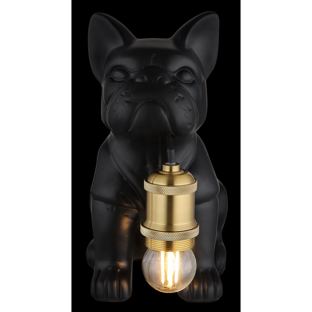 Tischlampe Dogo Hund Schwarz Globo 9007371569328