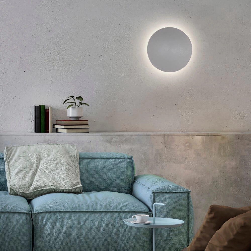 Design-Wandleuchte Akku Puntua Ø 25cm grau Paul Neuhaus 4012248372517
