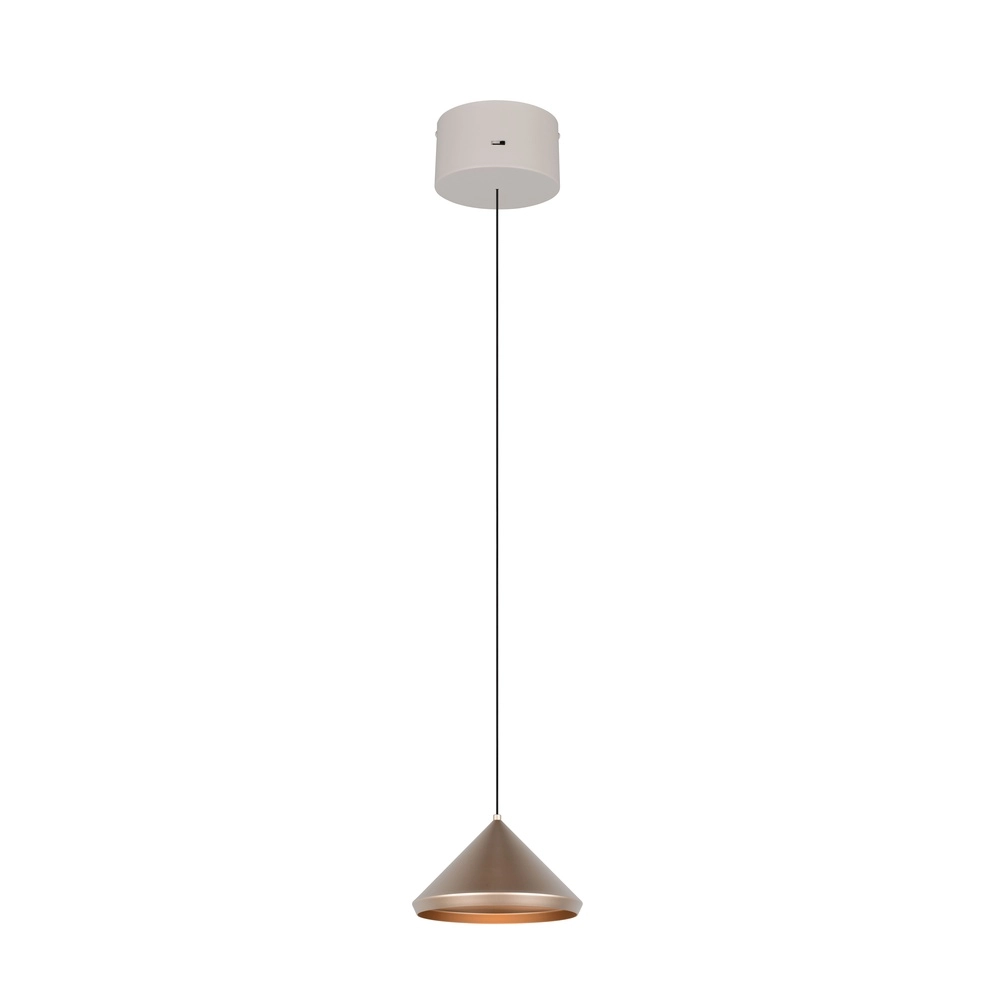 Moderne Pendelleuchte Laguna Ø 18cm kaffeebraun Trio 4017807671070