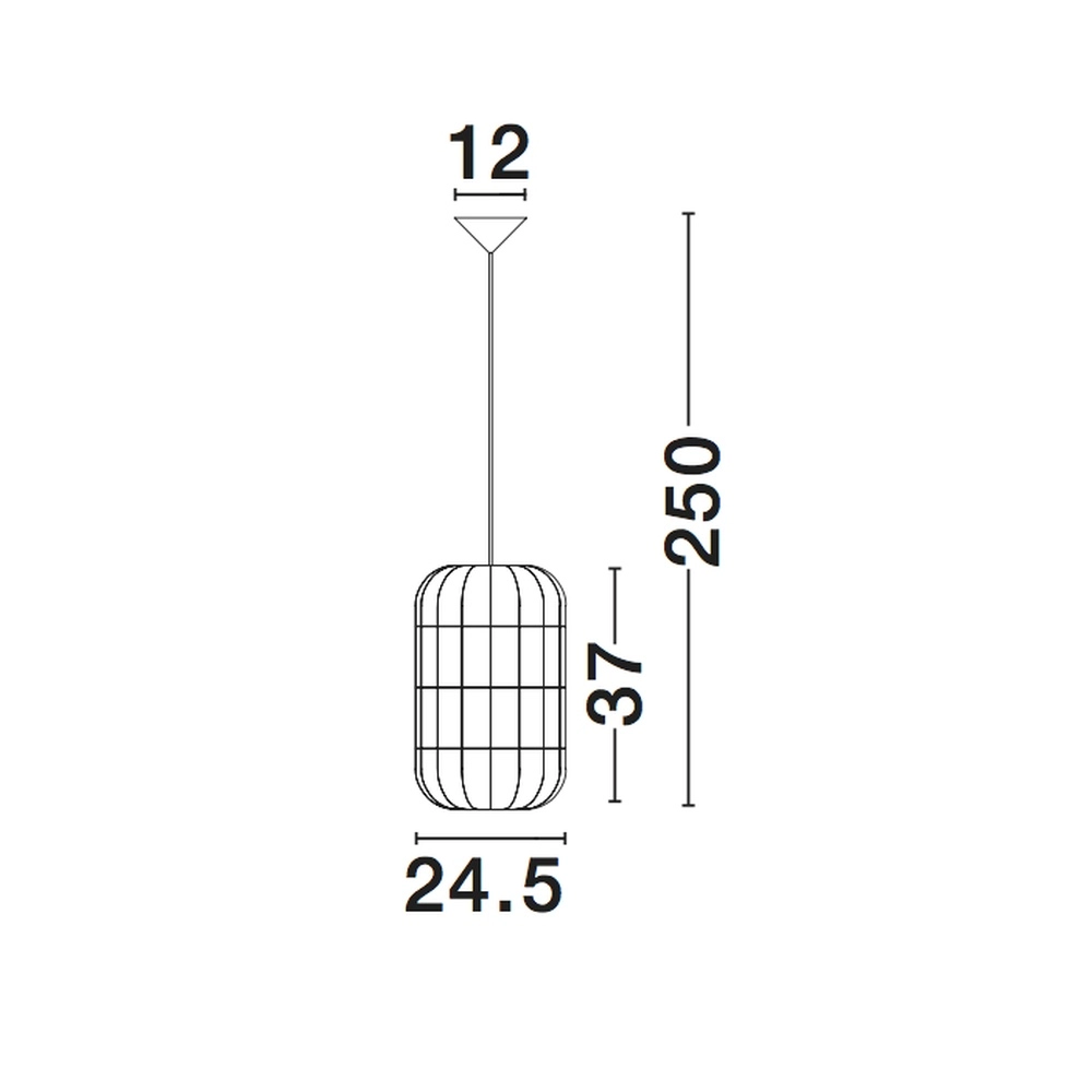 Rattan Pendelleuchte Aurora Ø 24,5cm Lyora 5212017416575