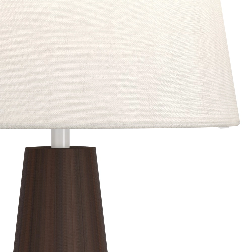 Landtischlampe Patemsico Braun mit Kapuze