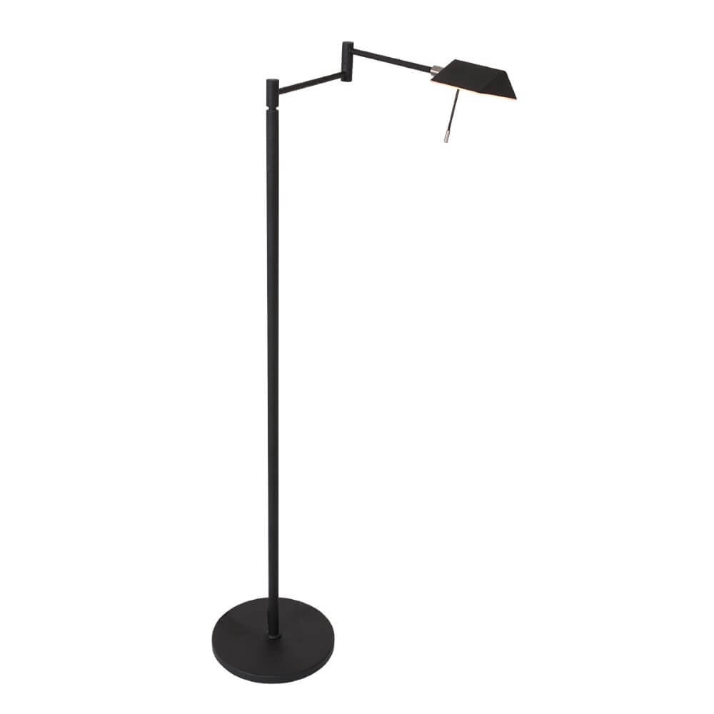 Schwarze Leselampe Retina mit LED
