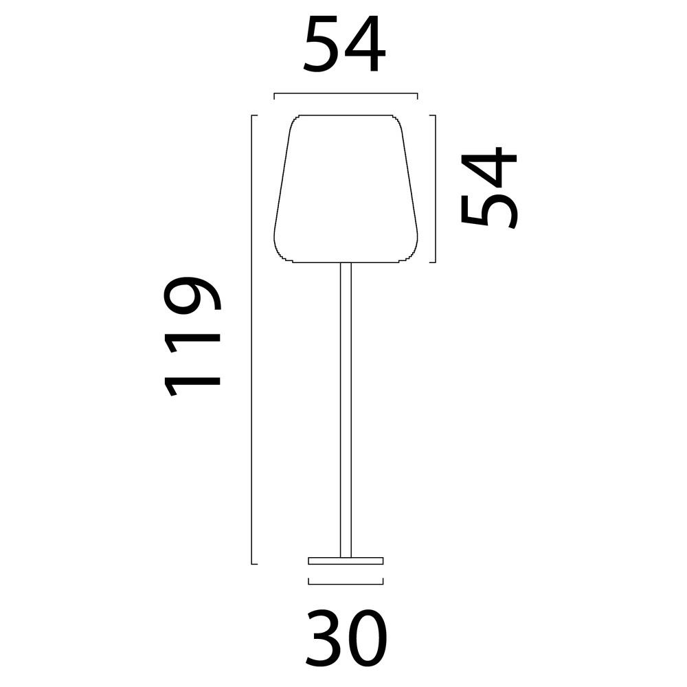 Kakao-Stehlampe Carta Moody Ø 54cm Think Paper Shade Masterlight 8718121419671