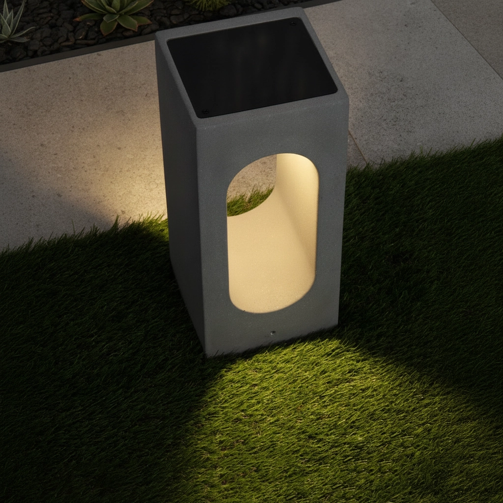 Quadratische Gartenlampe Stage 35cm