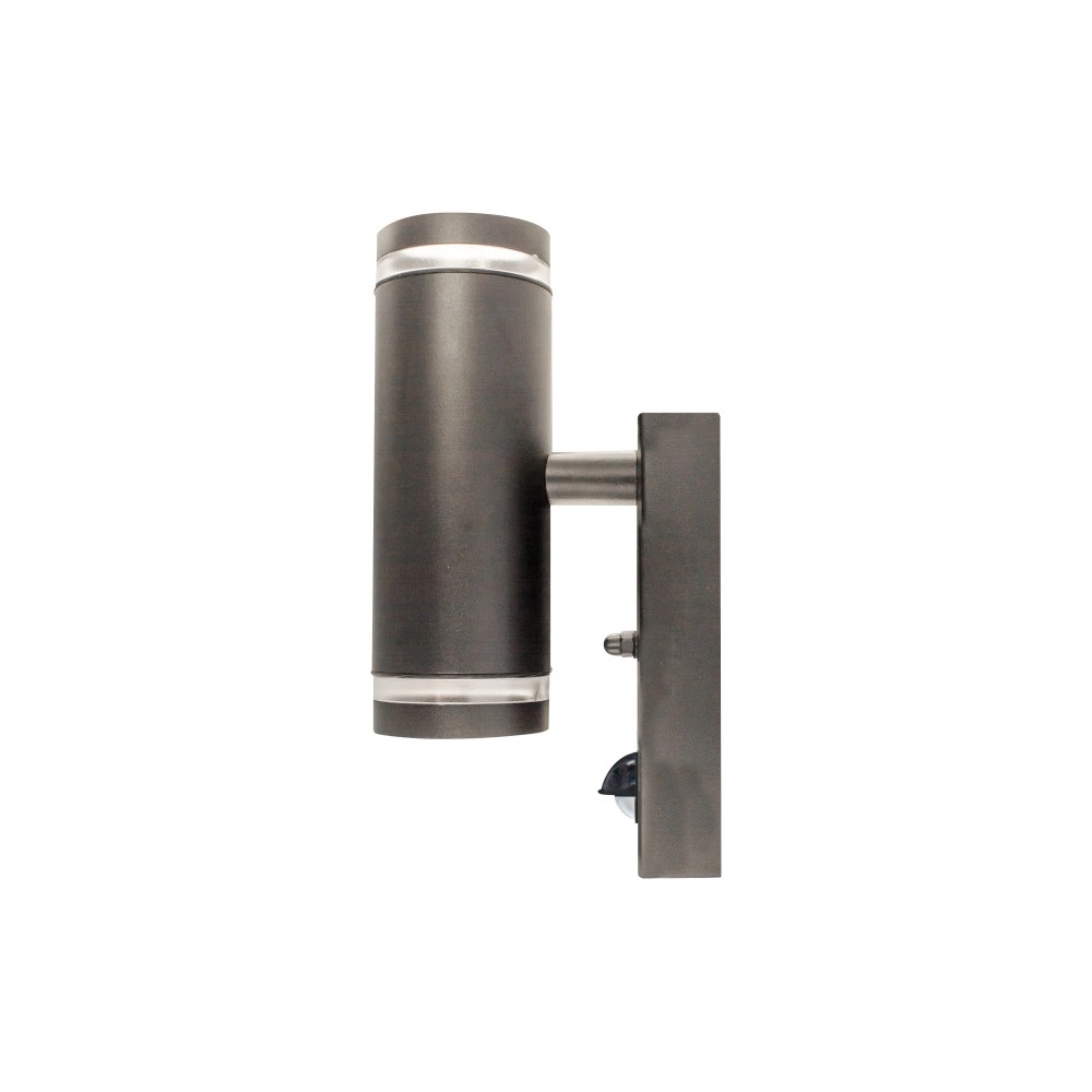 Doppelwand-Scheinwerfer mit Sensor Opden Anthrazit – 2x GU10 Lyora 5055788294849