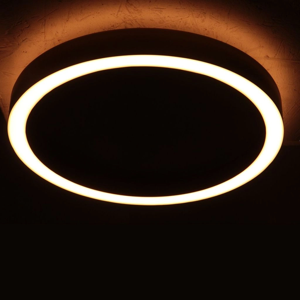 Design-Deckenlampe Ringlux gebürstetes Metall Ø 40 cm Steinhauer 8712746180930