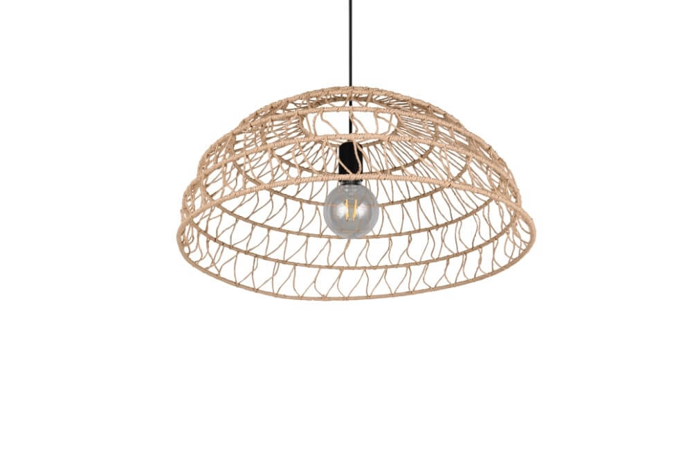 Rattan Pendelleuchte Paulette Ø 60cm Trio 4017807637533
