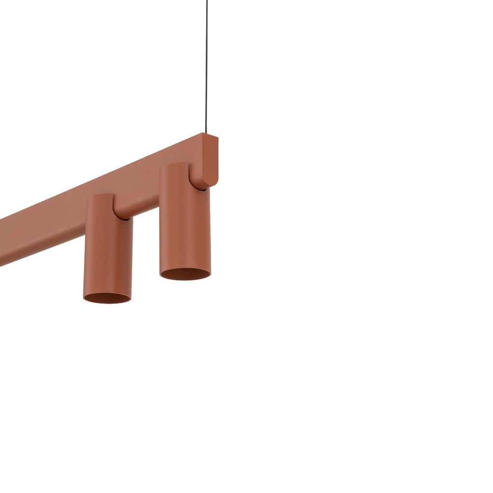 Design-Pendellampe Fourty 7-Licht Terrakotta Lyora 5903139124232