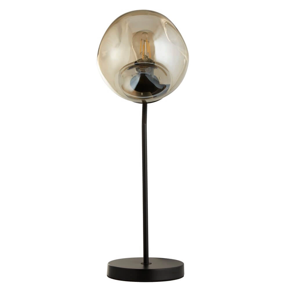 Schwarze Tischlampe Punch Design