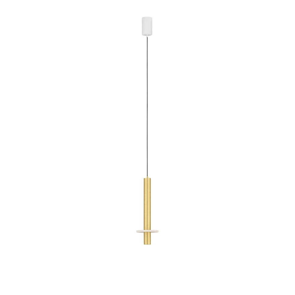 Design-Pendellampe Noemi Gold mit weißem Ø 11 cm Lyora 5212063503304
