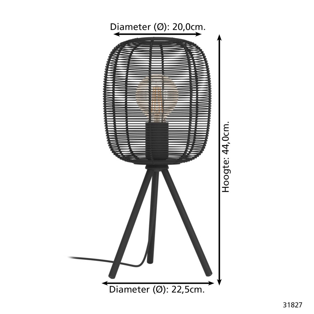 Drahttischlampe Rinroe Eglo 9002759318277