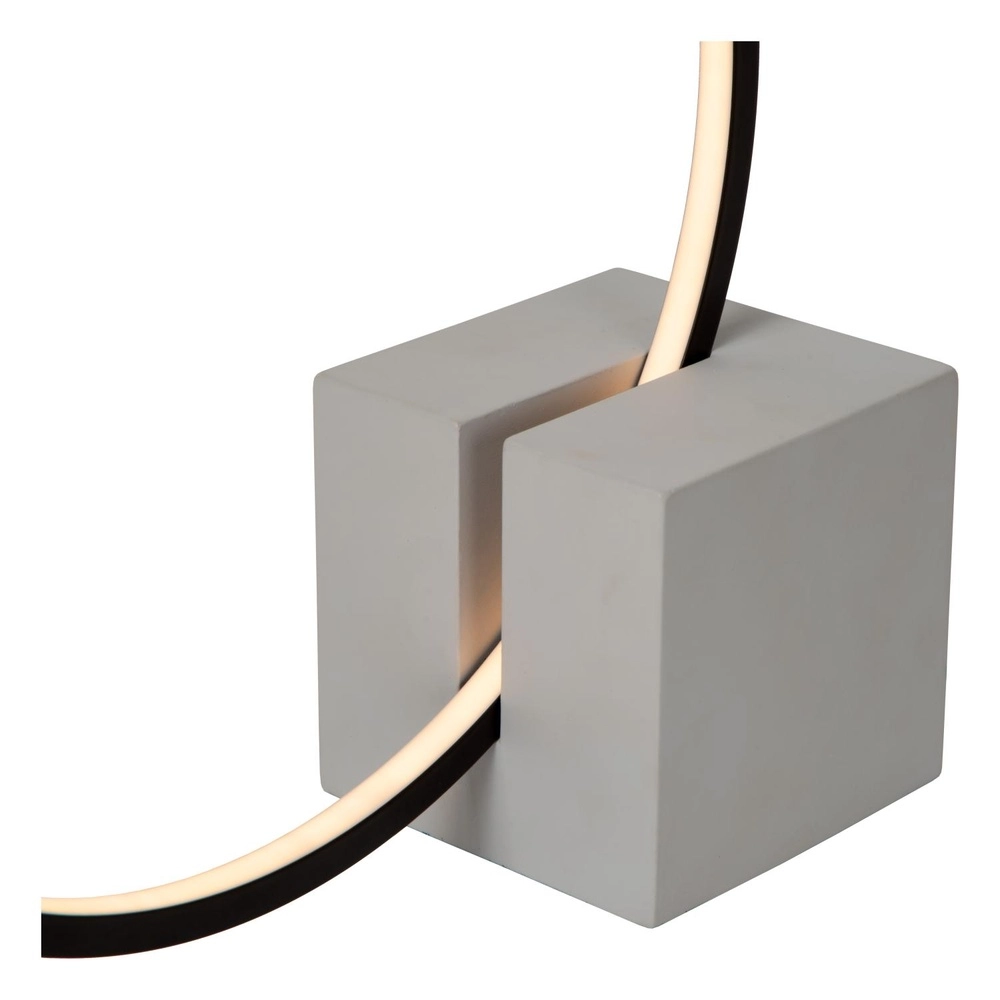 Schwarze Tischlampe Cirkelis rund Ø 32 cm Lucide 5411212051677