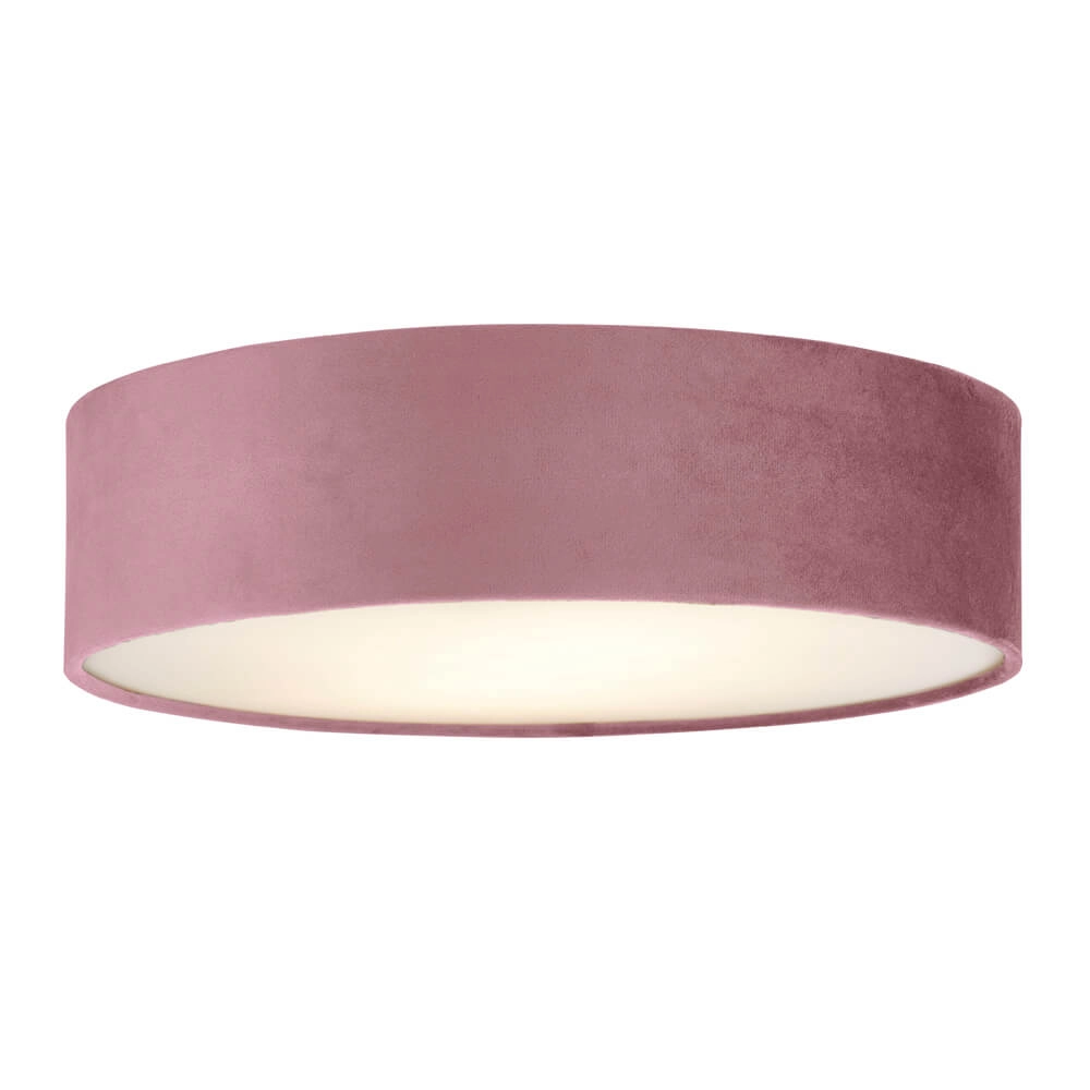 Deckenleuchte Drum Pleat 38cm Samtrosa