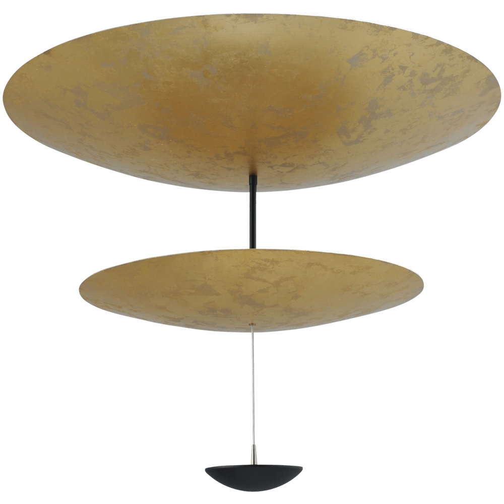 Deckenlampe Zyan schwarz mit gold 2-flammig