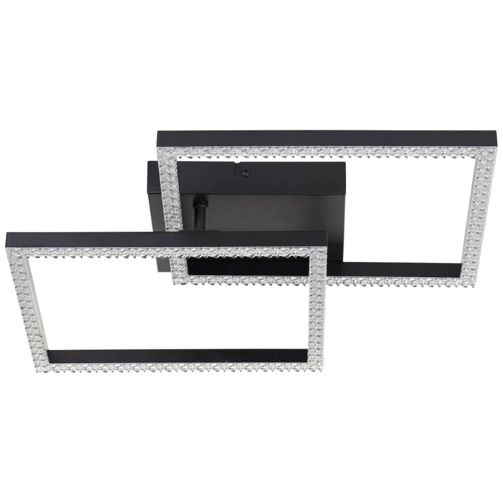 Schwarze Deckenleuchte Ranni 2700lm Brilliant 4004353442131