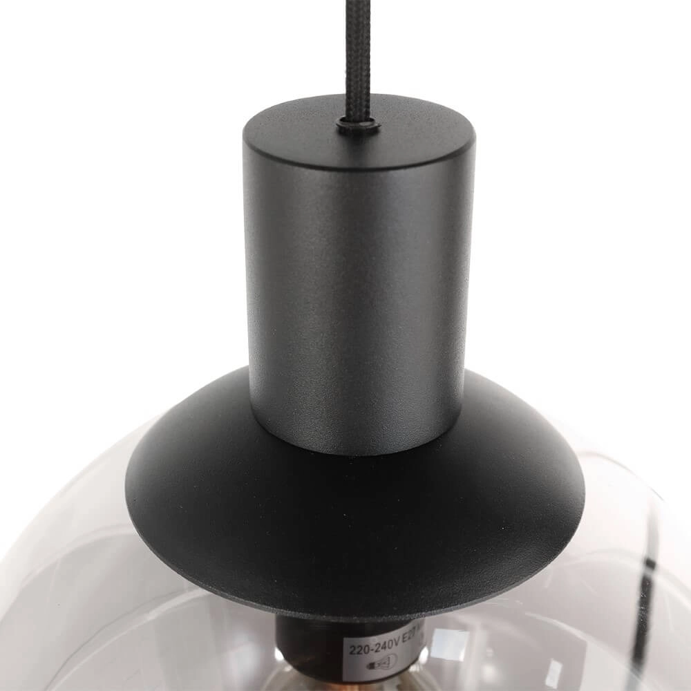 Vide-Hängelampe Bollique schwarz mit Rauchglas Steinhauer 8712746172997