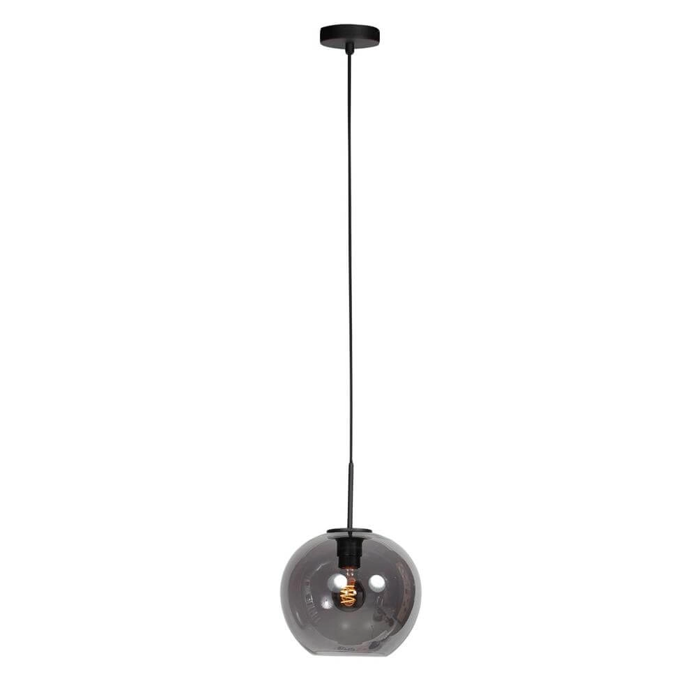 Pendelleuchte HaloSwap mit 1 Kugel Rauchglas Ø 25cm