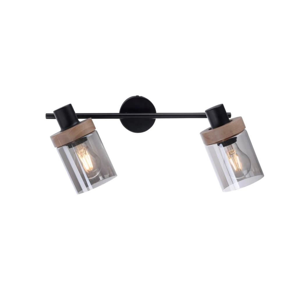 Deckenleuchte Pasqual 2-helles Schwarz Just Light 4043689986117