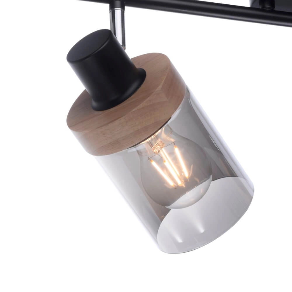 Deckenleuchte Pasqual 2-helles Schwarz Just Light 4043689986117