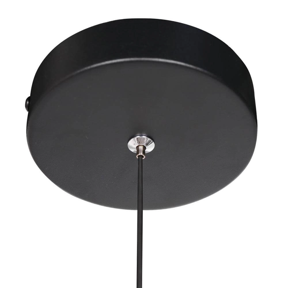 Pendelleuchte Geripu schwarz mit Braunglas Steinhauer 8712746173772