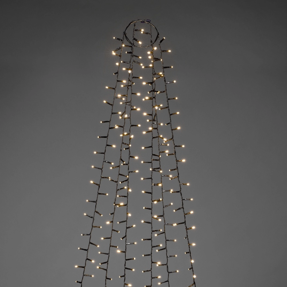 Beleuchtungsset 240cm - 6x 110 led - 2700K für den Weihnachtsbaum