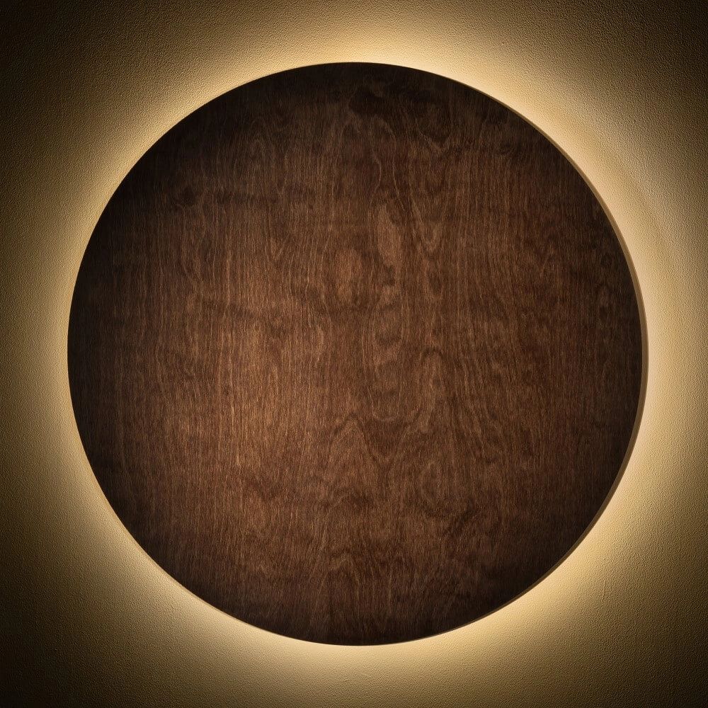 Wandleuchte Ring Timber XL LED-Holz Lyora 5903139112925